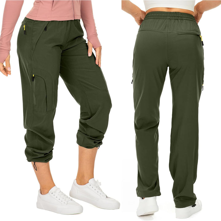 yeyity Wanderhose Damen Leichter Quick Dry Outdoorhose Atmungsaktiv Cargohose UV-Schutz Trekkinghose
