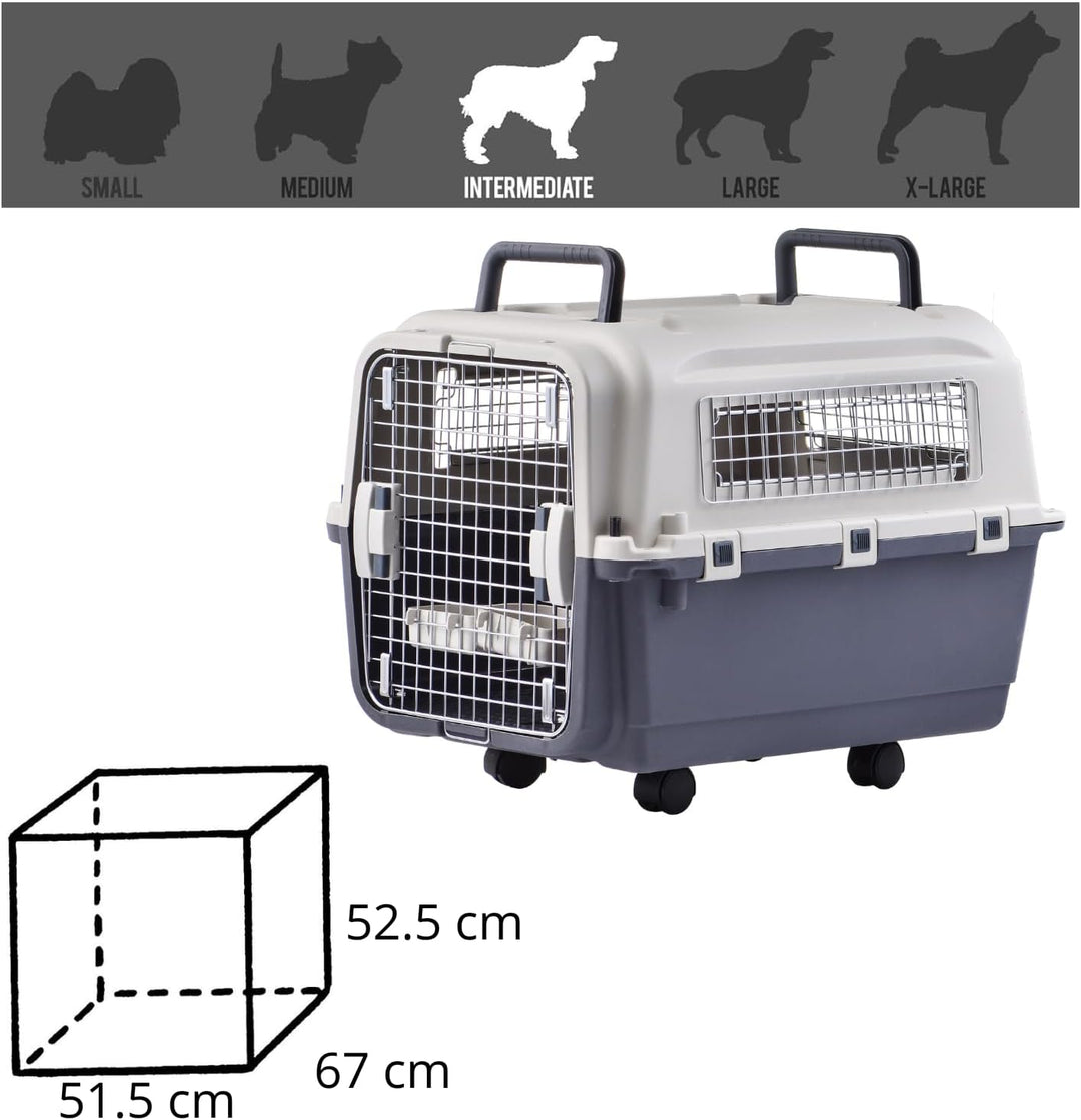 Lanco – Tragbare und atmungsaktive grosse Hundetrage aus Kunststoff. Haustiere Hunde und Katzen. Wid