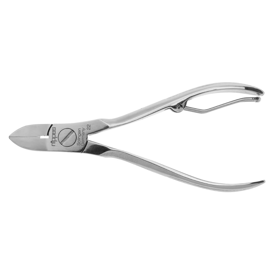 nippes Solingen Nagelzange für starke Fussnägel, 10 cm, Vernickelter Stahl, Profi Nagelzange für die