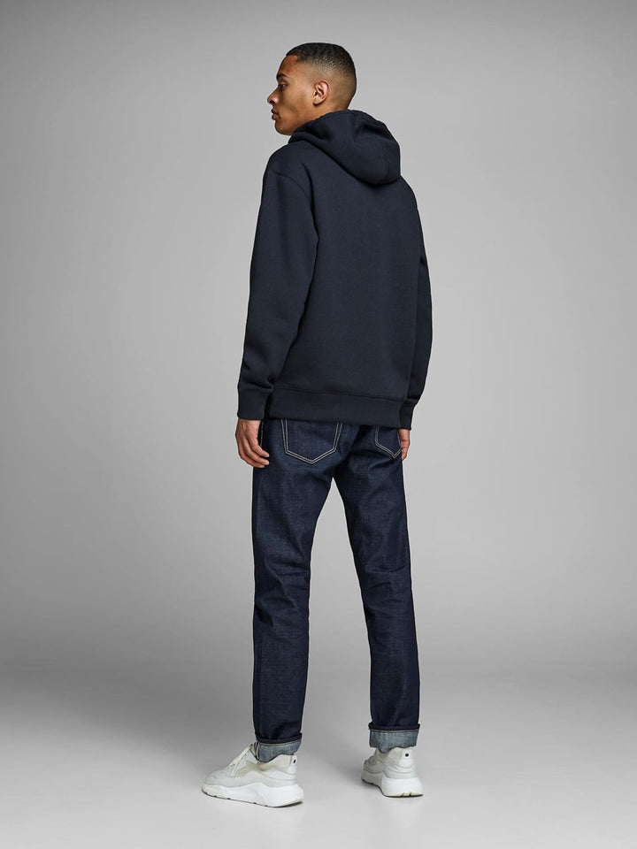 JACK & JONES Male Kapuzenpullover RDD Logo Kapuzenpullover L Blau (Navy Blazer/Reg), L Blau (Navy Bl