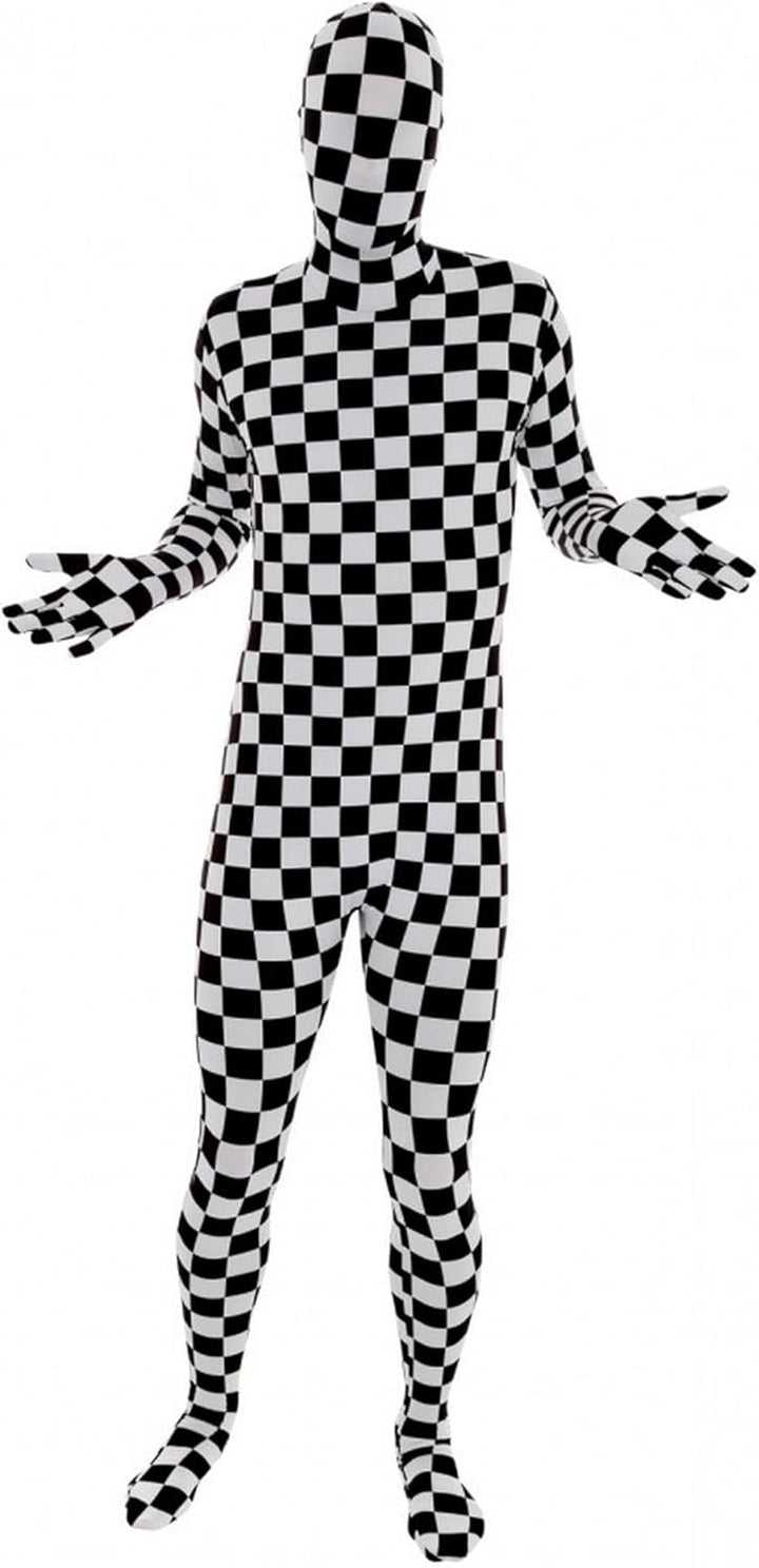 Morphsuits MPBCL Premium Erwachsene Kostüm-Ganzkörperanzug, Kariert, L L