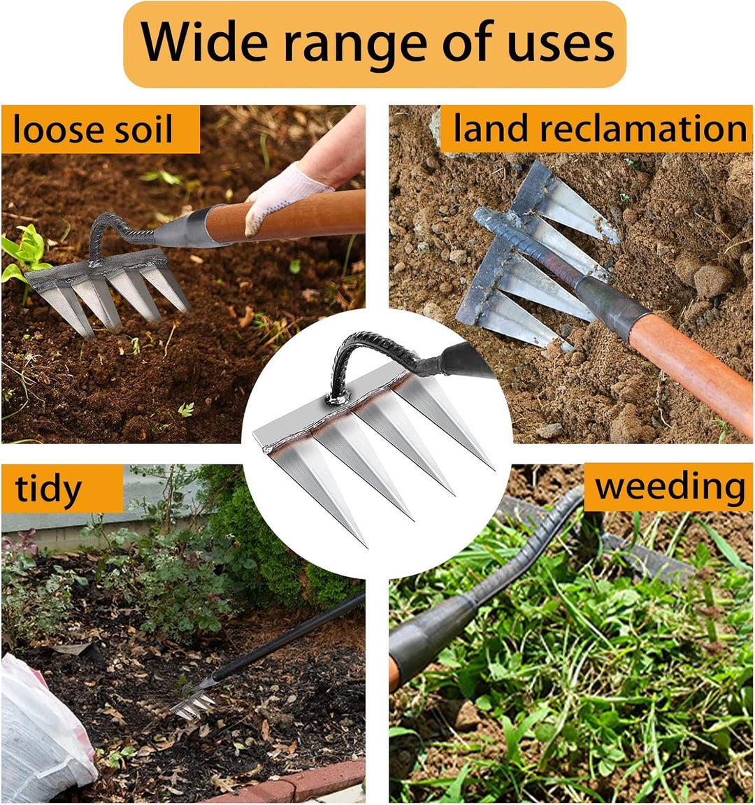 Garden Harke, Rechen Garten Unkrauthacke, Unkraut Entferner Gerät, Gartengeräte, Rasenrakel Grabegab