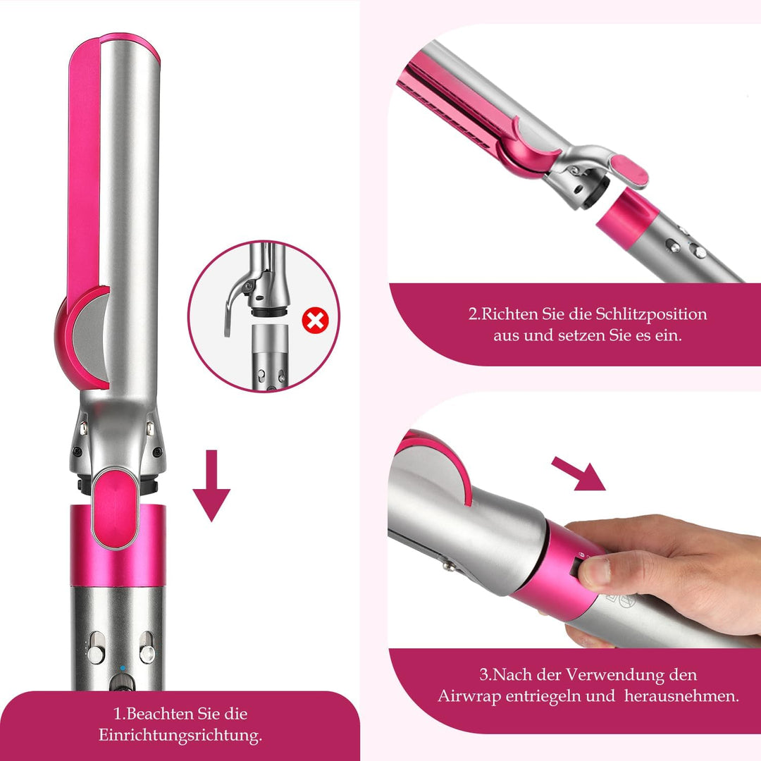 Haarglätter-Aufsatz für Dyson Airwrap, Kompatibel mit HS01/HS05/HS08, Airflow Technologie ohne Heizp