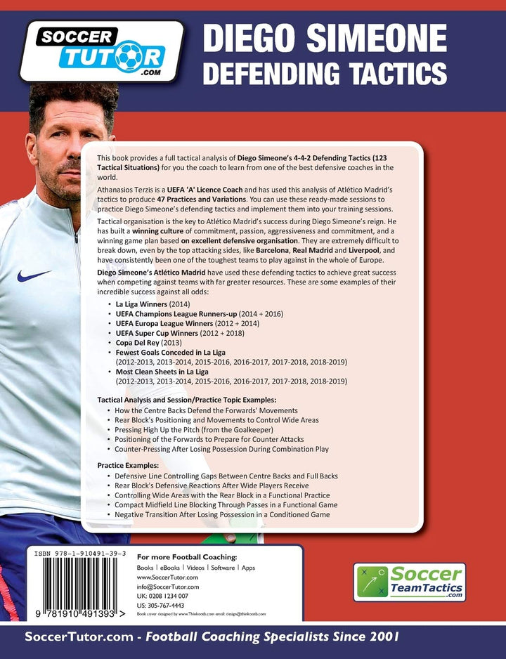 Diego Simeone Defending Tactics - Tactical Analysis and Sessions from Atlético Madrid's 4-4-2 (Diego