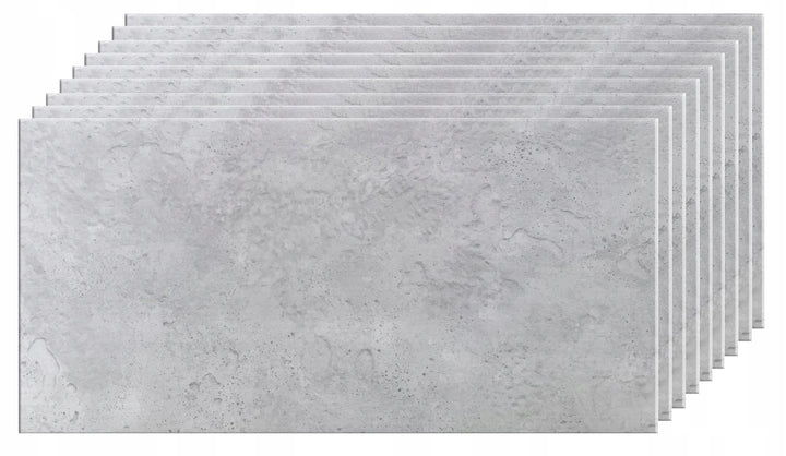 Deccart Wanddeko Platte Beton Imitation Wandpaneele BETONLOOK IMITATION Polystyrol (4 Stück (2m2), 6