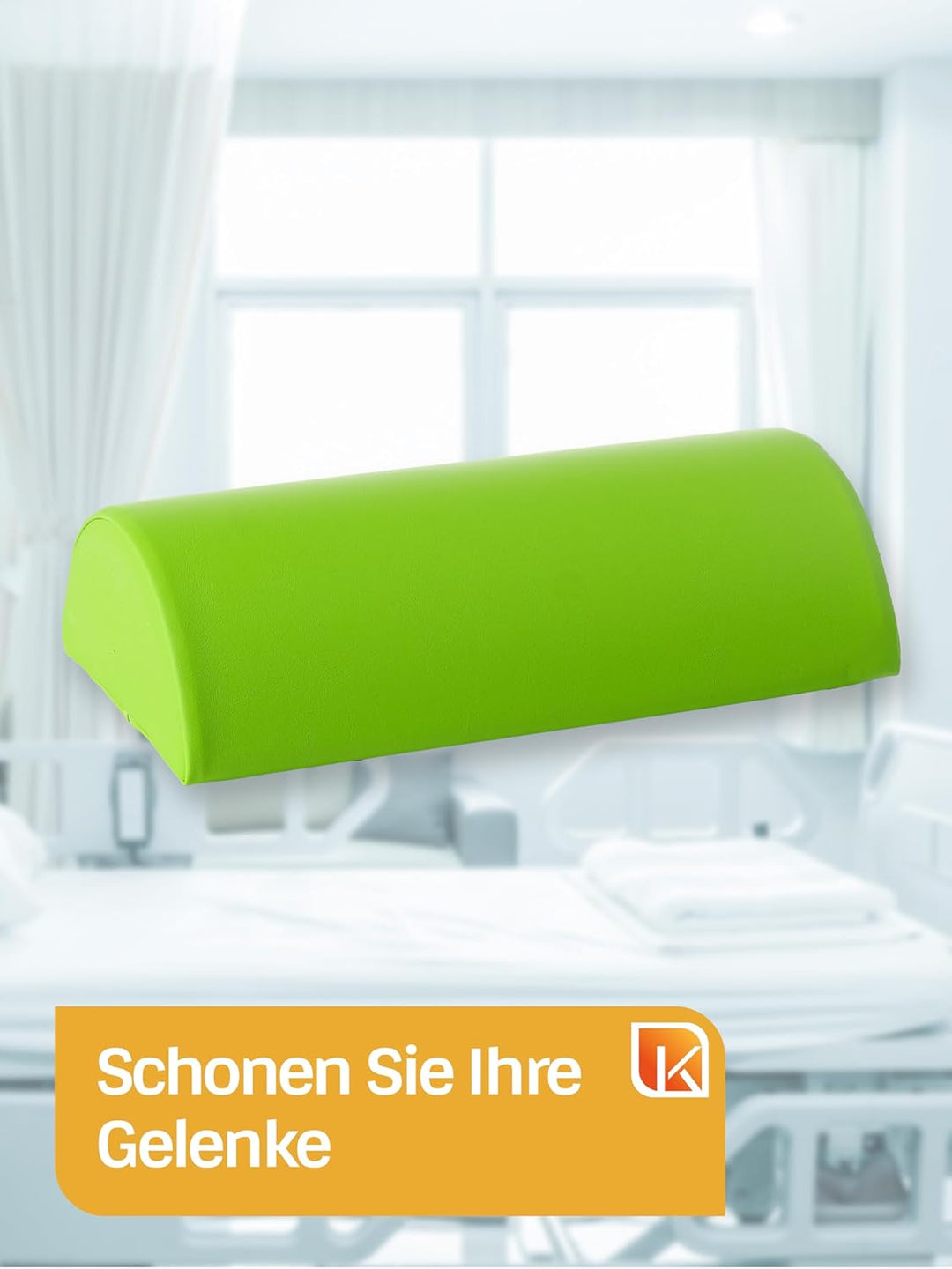 Dr. Paul Koch Halbrolle Aus Schaumstoff - Lagerungshilfe - Mit Pflegeleichtem Kunstlederbezug- 40 x