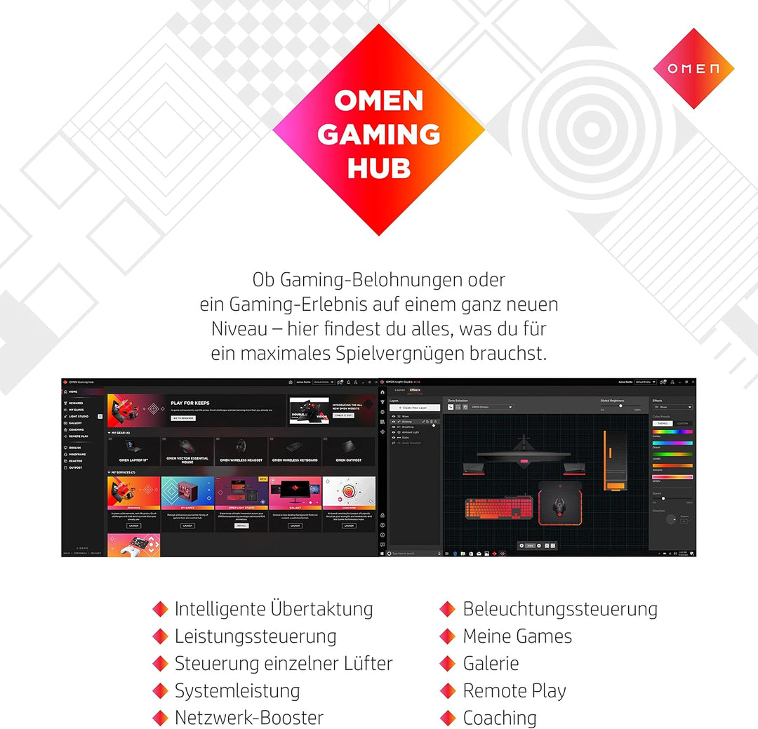 HP OMEN 25L Gaming Desktop, Intel Core i7-14700F, 16 GB DDR5 RAM, 1 TB SSD, NVIDIA GeForce RTX 4070