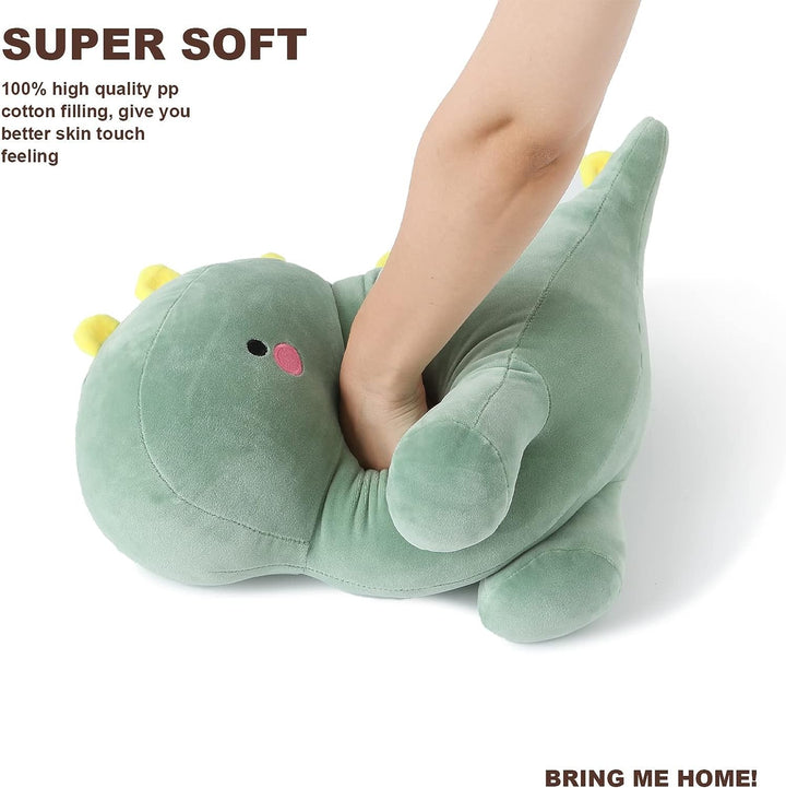 shownicer Plüschtier Dinosaurier Kuscheltier Stofftier Kawaii Dino Plüsch, Plüschsaurier Plüschkisse