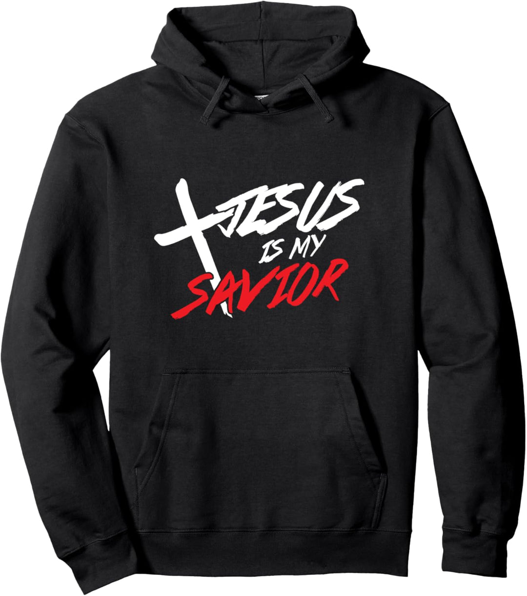 Jesus Christus Retter Christentum Glaube Kruzifix Geschenk Pullover Hoodie