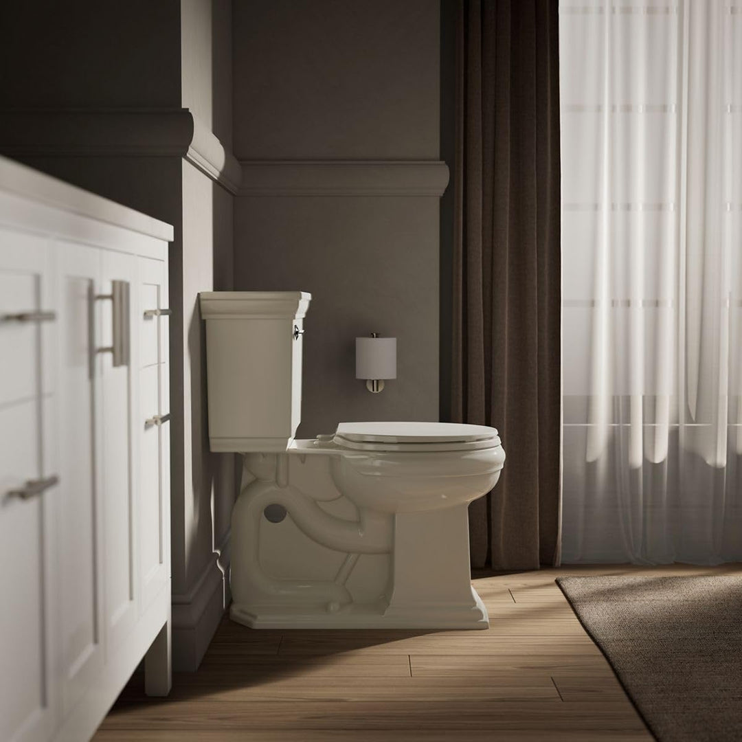 Kohler Brevia WC-Grip-Tight Stossstangen, leiser Sitz, Quick-Attach-Hardware, Biscuit, Toilettensitz