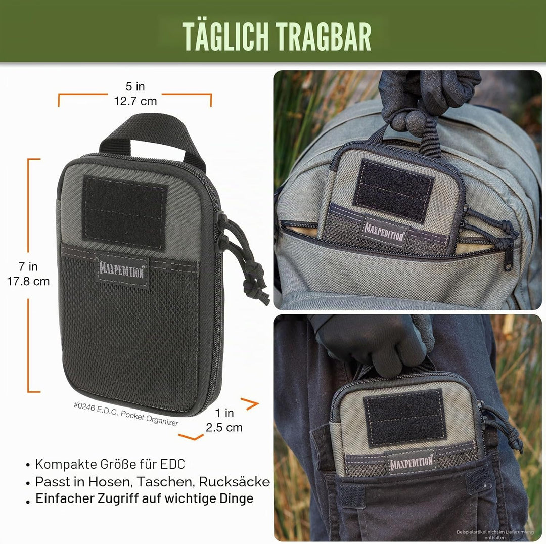 Maxpedition E.D.C. Taschen-Organizer Wolf-Grau, Wolf-Grau