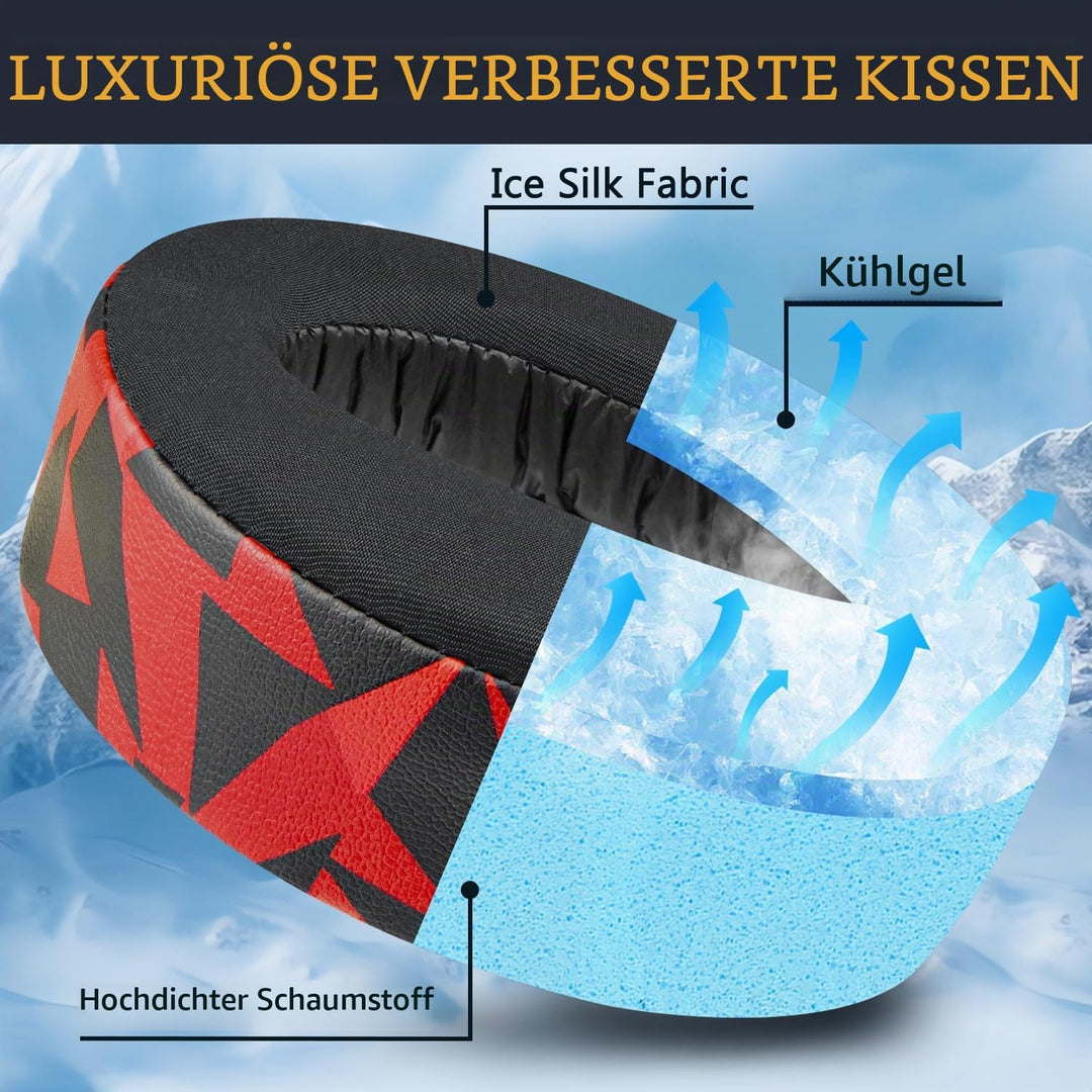 SOULWIT Kühlgel Ersatz Polster Ohrpolster für Sony PS 5 Puls PS5 3D Wireless Headset, Ersatzpolster