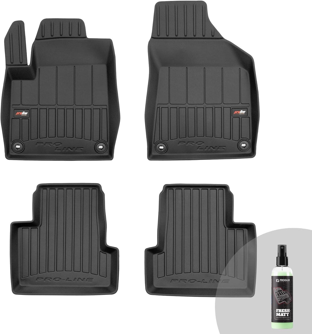 FROGUM ProLine 3D Gummimatten Exklusiven Auto Fussmatten Autofussmatten für Jeep Cherokee V ab 2013