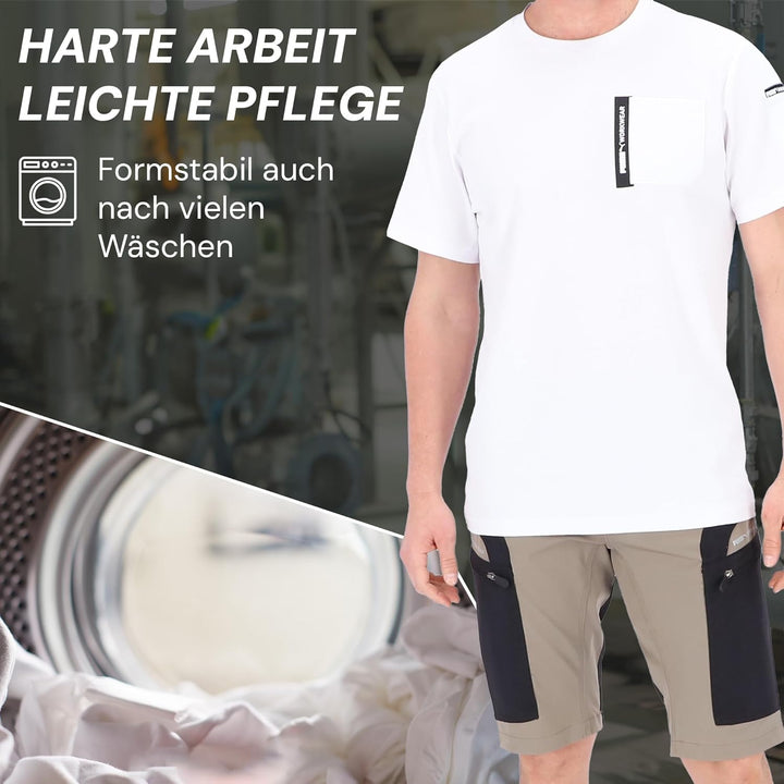 PUMA Workwear Advanced Kollektion - T-Shirts für Herren - Brusttasche und Utility Fach an der Schult