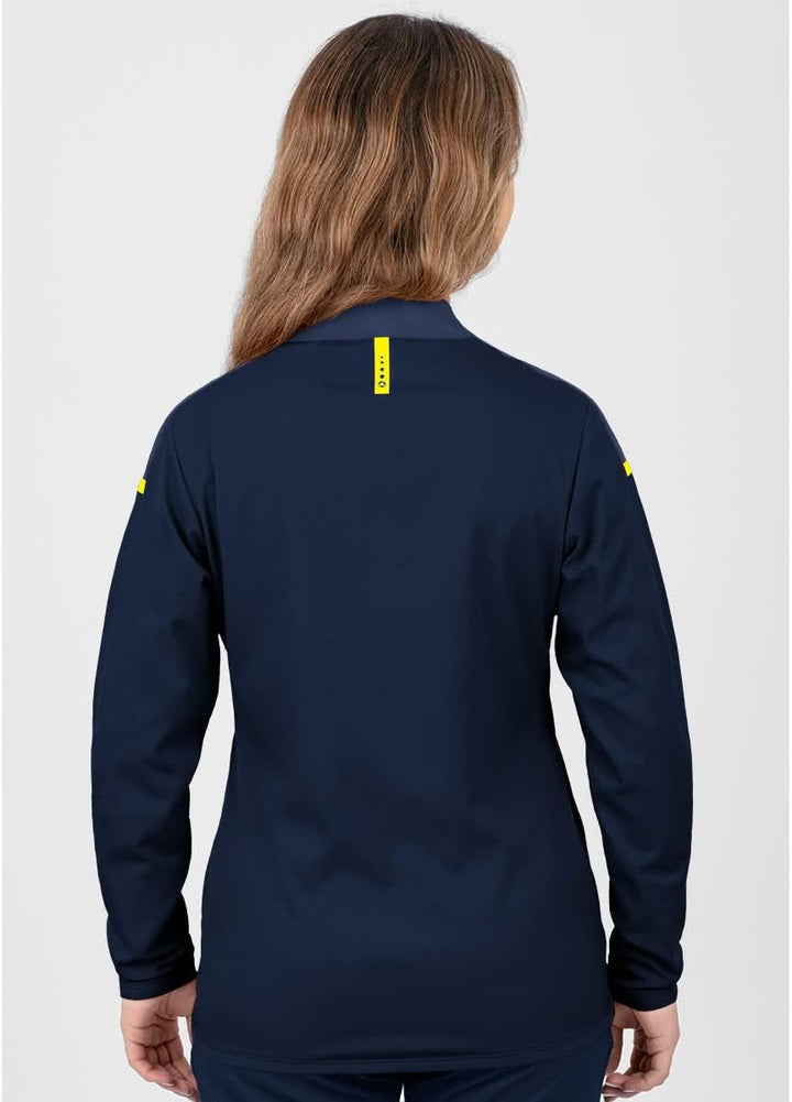 JAKO Damen Champ 2.0 Präsentationsjacke 44 marine/darkblue/Neongelb, 44 marine/darkblue/Neongelb