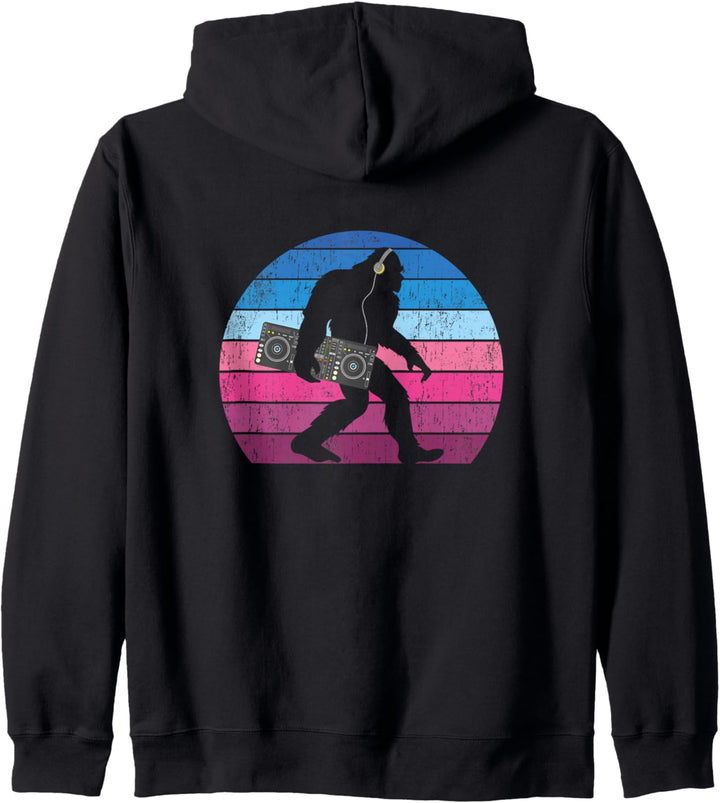 Bigfoot DJ - Lustige DJ-Grafik Kapuzenjacke