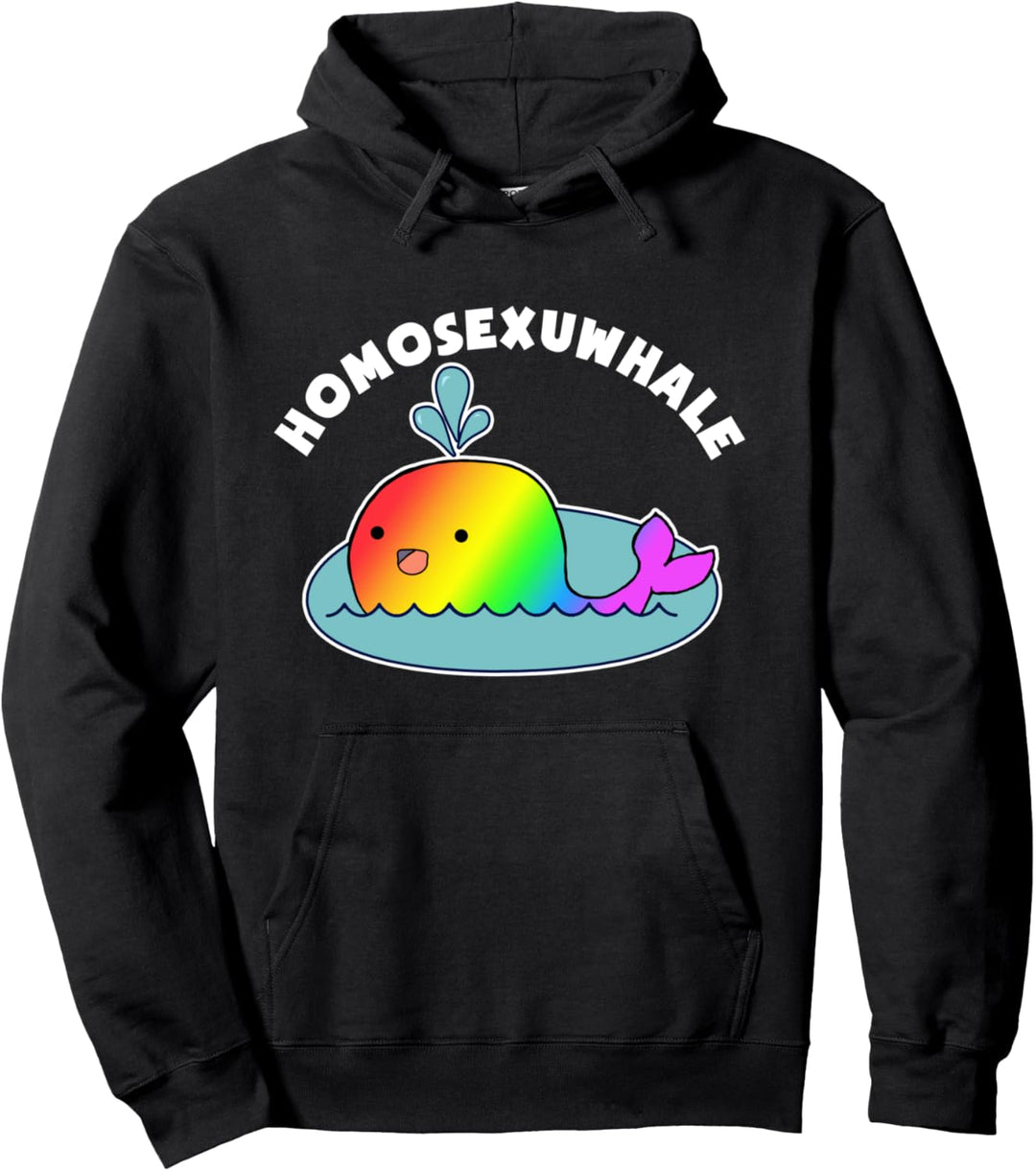 Homosexuwhale - Regenbogen LGBT CSD Pullover Hoodie