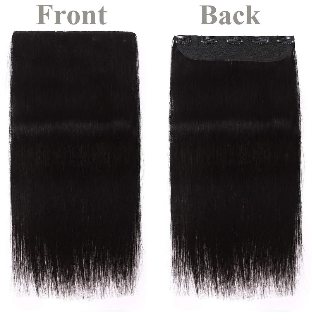 SEGO Haarverlängerungen Clip in Extensions DICKER 7A 100% Echtes menschliches Haar 1 Teilig 5 Clips
