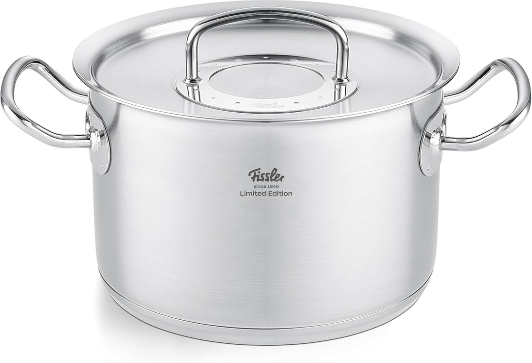 Fissler Original-Profi Collection Retro/limitiertes Edelstahl-Kochtopfset, 5-teilig, inkl. Metall-De