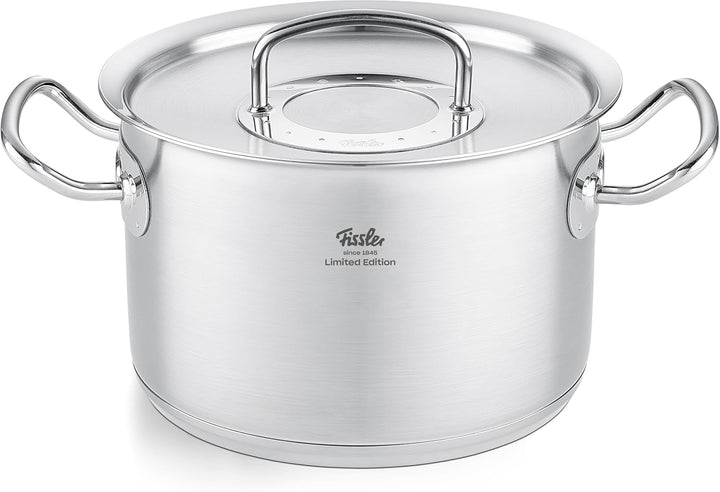 Fissler Original-Profi Collection Retro/limitiertes Edelstahl-Kochtopfset, 5-teilig, inkl. Metall-De