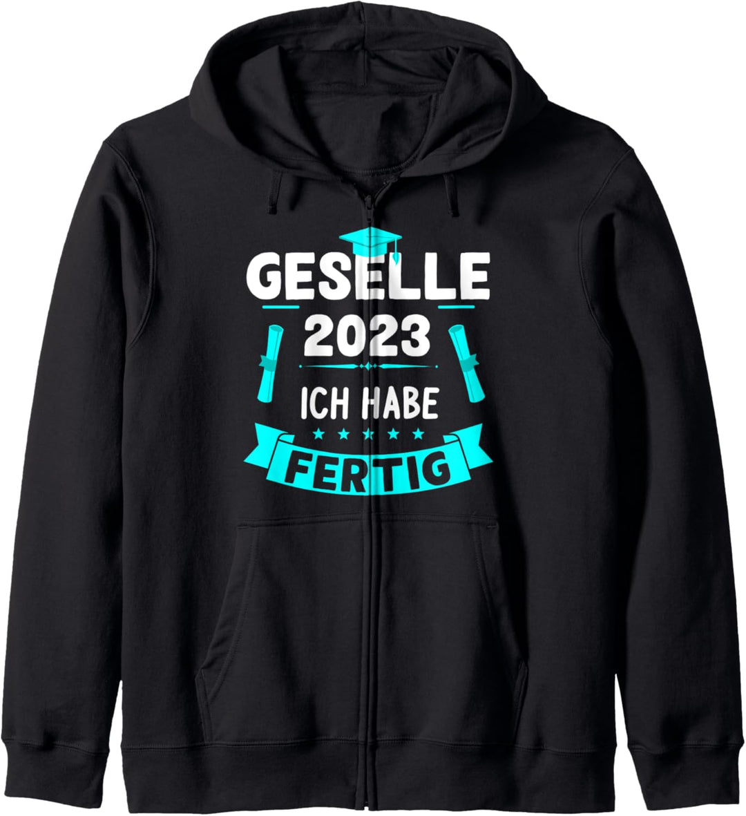 Geselle 2023 Gesellenprüfung bestanden Lehrling Abschluss Kapuzenjacke