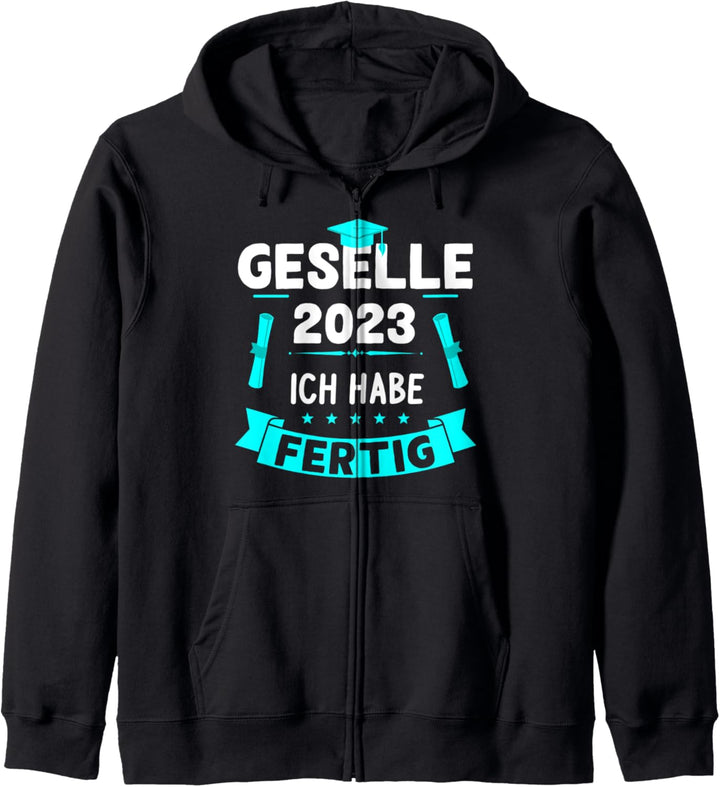 Geselle 2023 Gesellenprüfung bestanden Lehrling Abschluss Kapuzenjacke