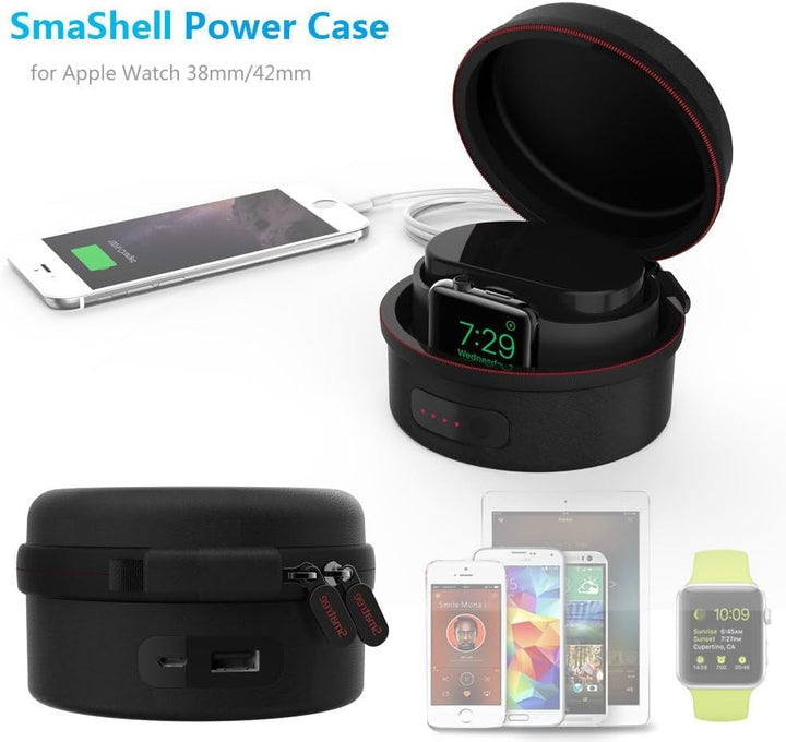 Smatree Ladetasche Ladestation für Neu Apple Watch Series 8 Serie 7, Serie 6, Serie 5, Serie 4/3/2/1