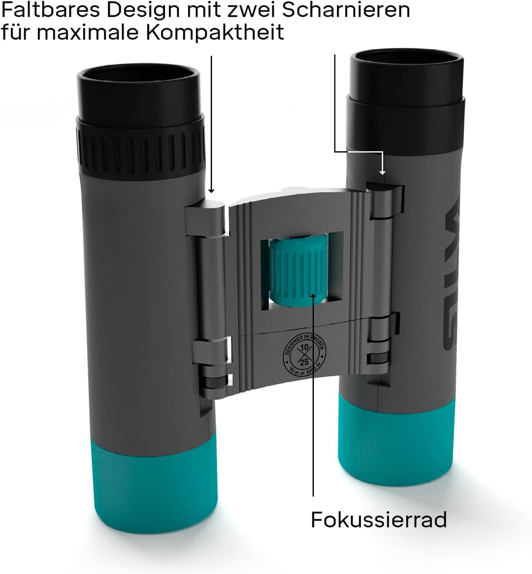 Silva kleines Fernglas Erwachsene & für Kinder - Pocket 10X - 10x25 Wasserfest - BK7 - Faltbares Fer