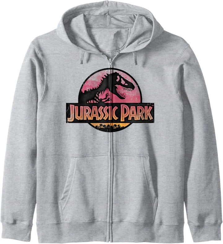 Jurassic Park Turquoise Safari Circle Logo C1 Kapuzenjacke