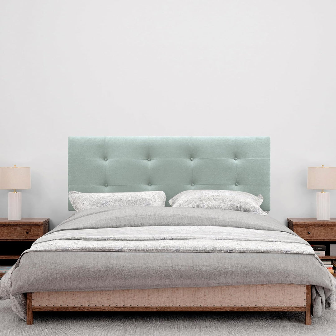 DHOME Kopfteil, gepolstertes Bett Kopfteil 8cm dick. Gepolstertes Kopfteil ACUALINE Stoff und Kunstl