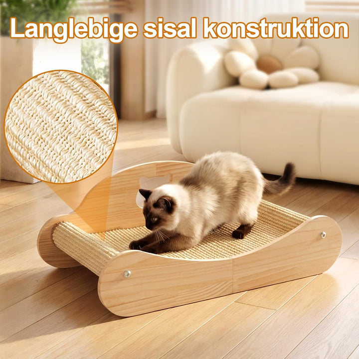 Kratzbretter Katze, kratzbrett, 160° gebogenes Design, Sisal katzenkratzbretter,60 cm langes Katzen