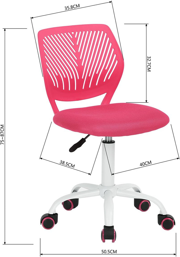 Homy Casa Schreibtischstuhl Verstellbarer Drehstuhl Bürostuhl Stoffsitz Ergonomischer Arbeitsstuhl o
