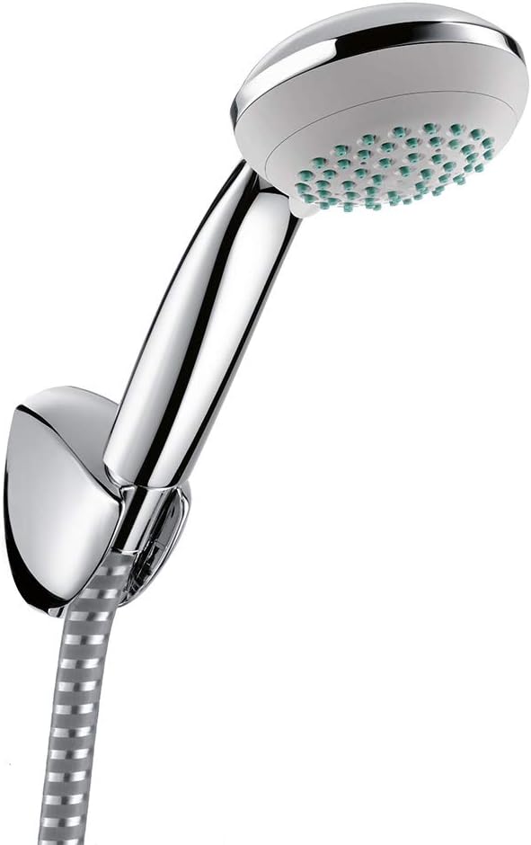 hansgrohe Crometta 85 Duschkopf, inkl. Duschkopfhalterung, 2 Strahlarten, Chrom 2 Strahlarten Set mi