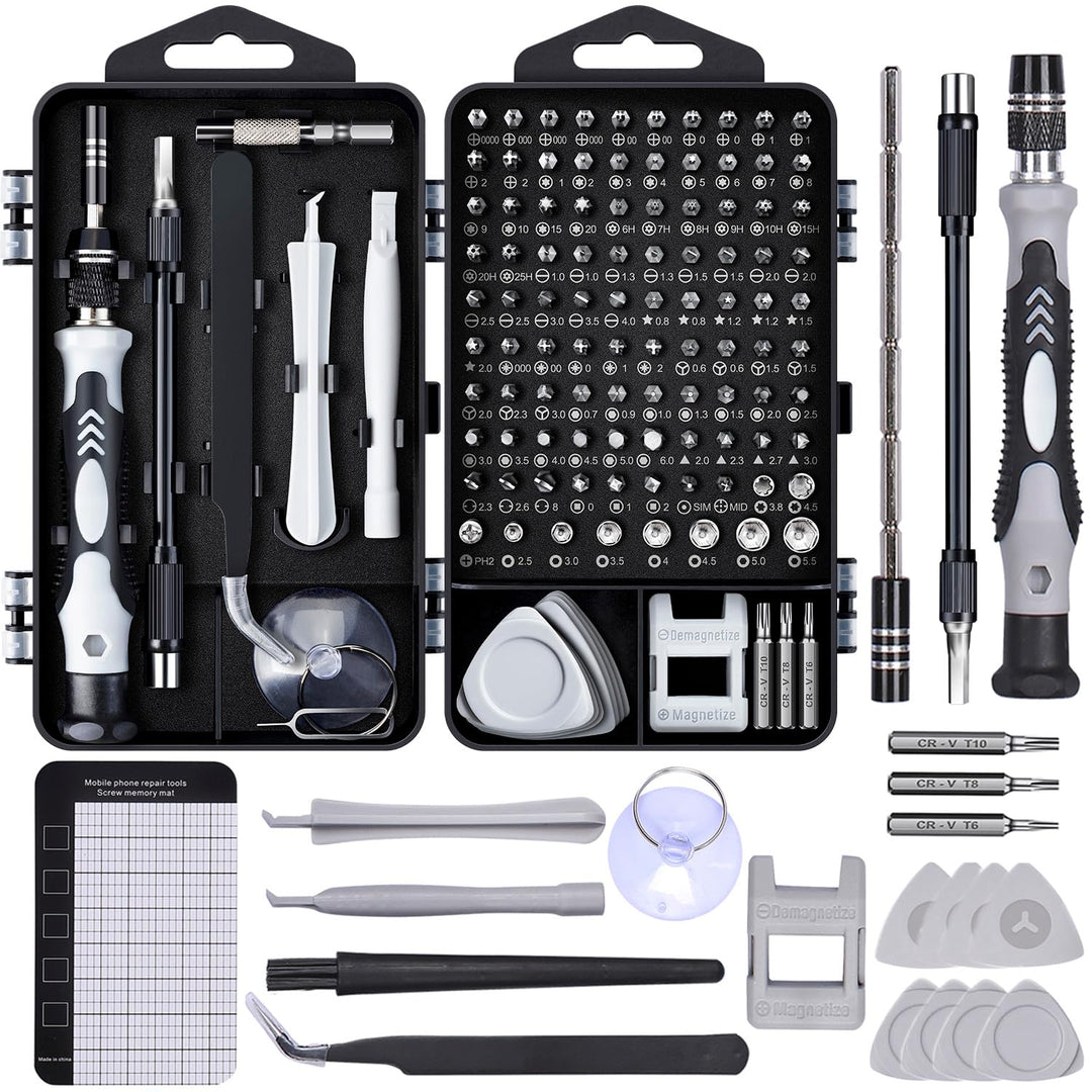 SHOWPIN Computer Reparatur Kit, 122 in 1 Laptop Schraubendreher Kit, Kleine Präzisions Schraubendreh