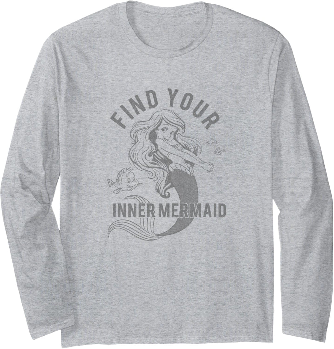 Disney The Little Mermaid Ariel & Flounder Inner Mermaid Langarmshirt