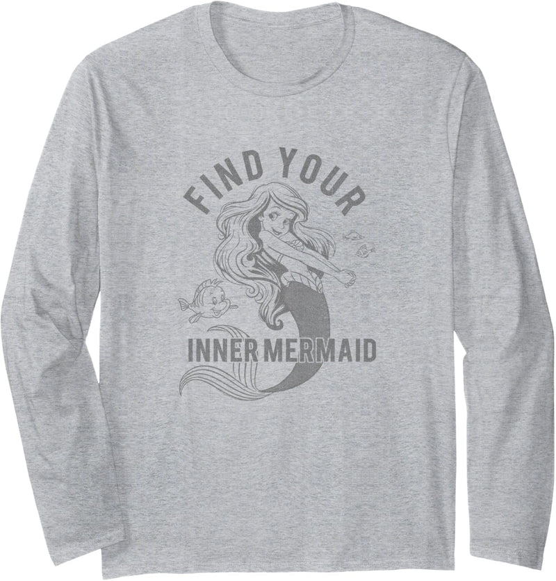 Disney The Little Mermaid Ariel & Flounder Inner Mermaid Langarmshirt