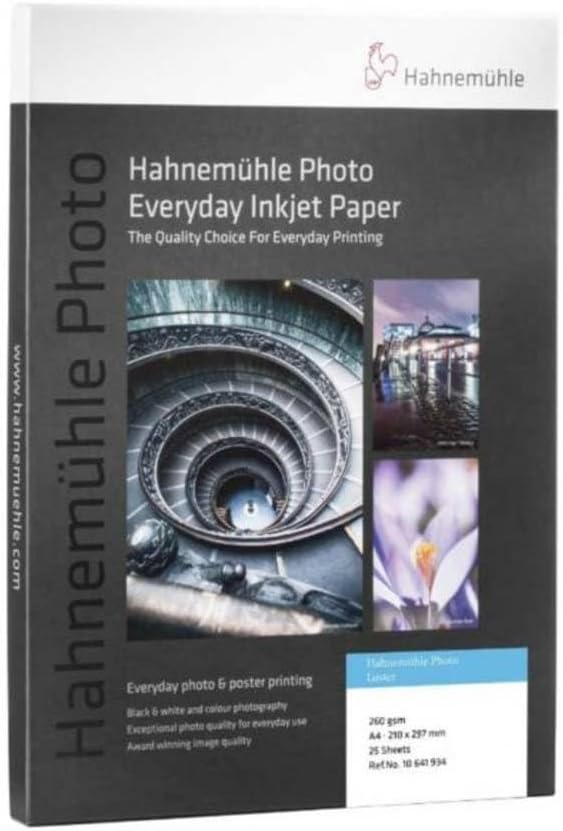 Hahnemühle Photo Luster Papier, 260 g/m², DIN A3, 297 x 420 mm, hellweiss, Fotopapier, 297 x 420 mm