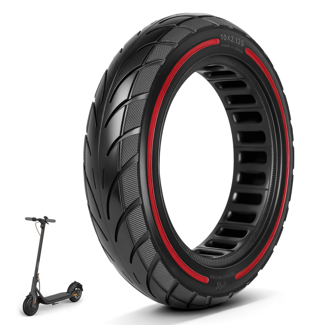10x2,125 Vollreifen 250x54 Solide Reifen für Xiaomi 4/4Pro(gen1)/4Lite(gen2)/Ninebot F40D2/D38D Elek