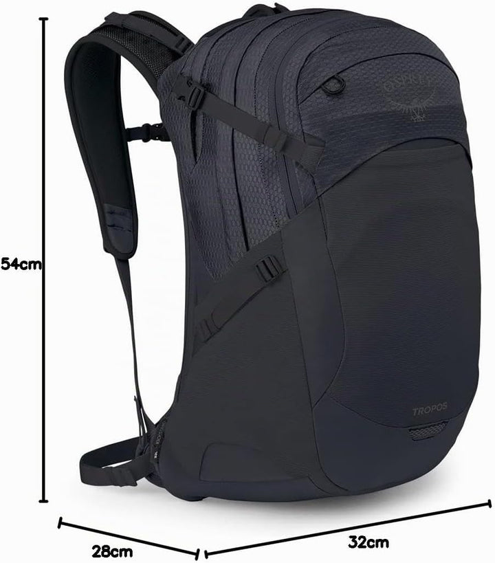 Osprey Unisex Tropos Backpack Einheitsgrösse Schwarz, Einheitsgrösse Schwarz