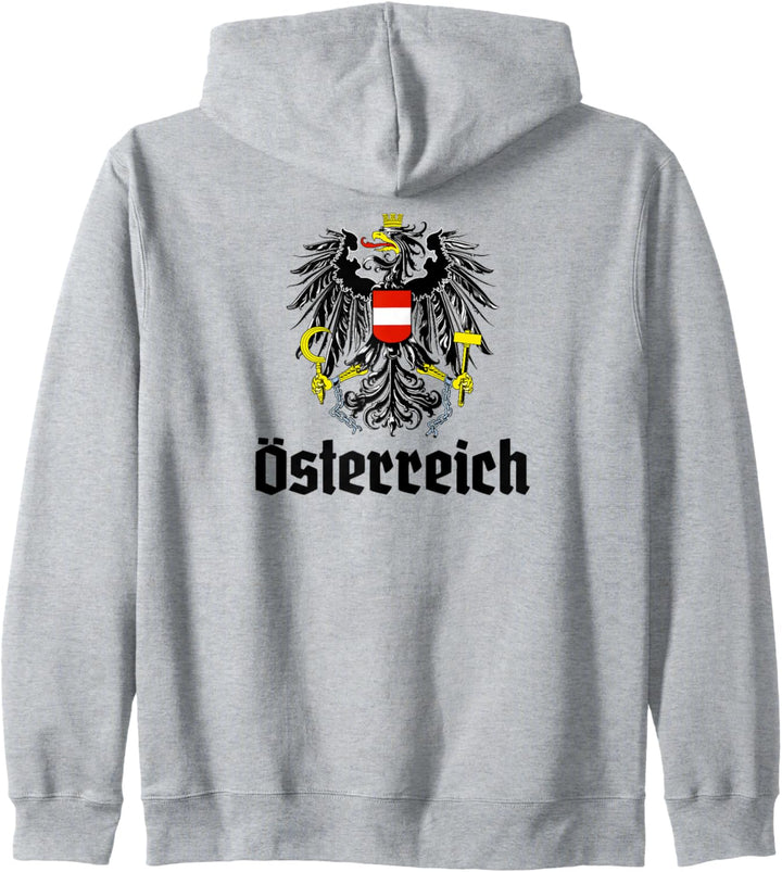 Österreich Influencer Rot Weiss Rot National Kapuzenjacke
