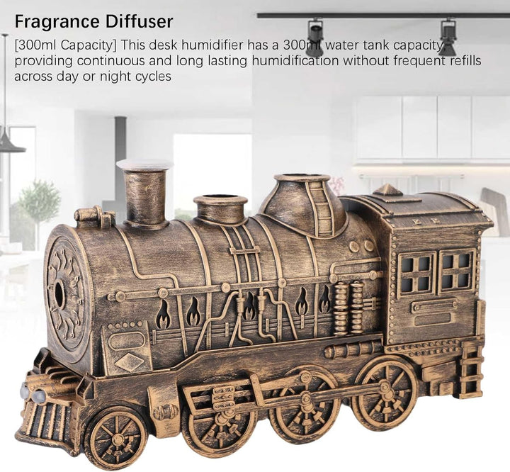 KKPLZZ Diffusor für ätherische Öle, Elektrischer -Diffusor in Zugform, Duft-Kühlnebel-Diffusor mit Z