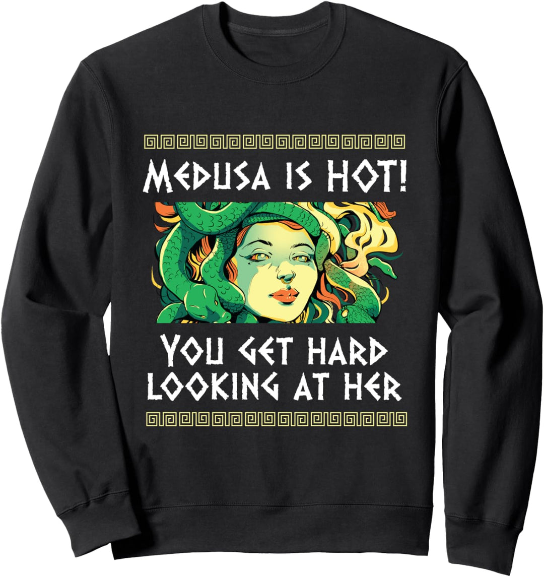 Antike Griechische Mythologie Fabelwesen Schlange Medusa Sweatshirt