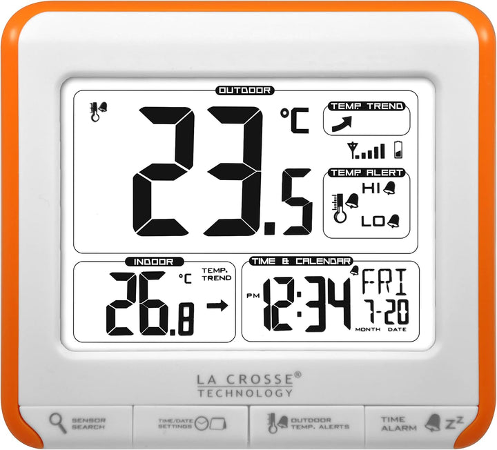 La Crosse Technology Wetterstation mit Warnsignal orange / weiss, orange / weiss