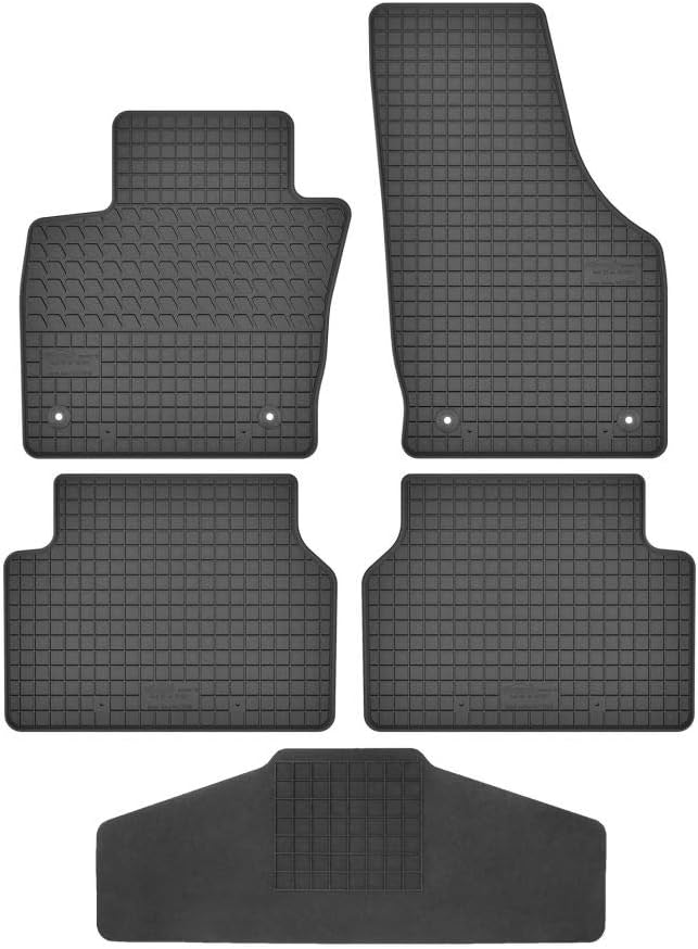 Fussmatten Vorne, Hinten + Tunnel Matte 5er Set für Audi Q3 2011-2018 8U Gummi Gummimatten Vorne, Hi