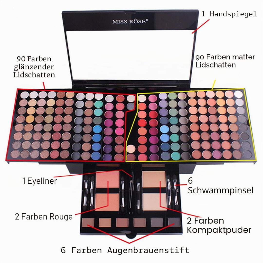 CHSEEO Schmink Geschenkset Make-Up Set Kosmetik Makeup Paletten Schminkkoffer Schminke für Gesicht,