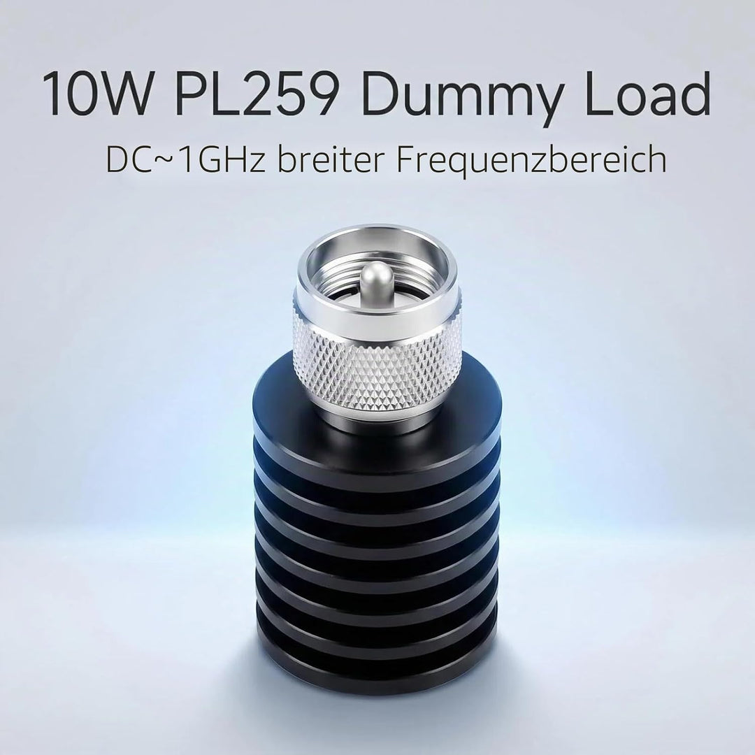 BECEN 10 Watt PL259 Dummy Load – 10W UHF Stecker Typ Stecker DC auf 1 GHz 50 Ohm UHF Typ Stecker 10