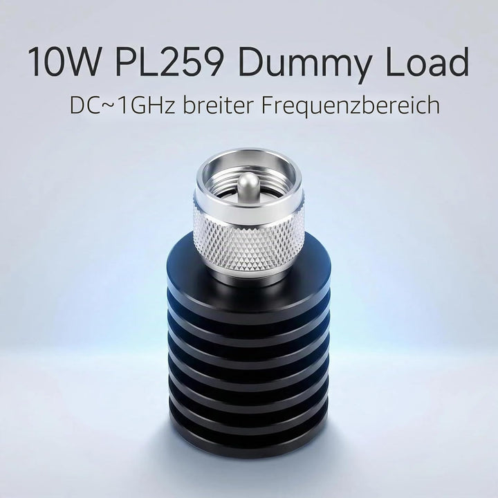 BECEN 10 Watt PL259 Dummy Load – 10W UHF Stecker Typ Stecker DC auf 1 GHz 50 Ohm UHF Typ Stecker 10