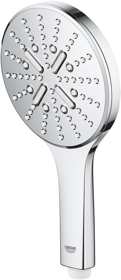 GROHE Rainshower 130 SmartActive | Handbrause 3 Strahlarten | Chrom | 26574000 Handbrause (Wasserspa