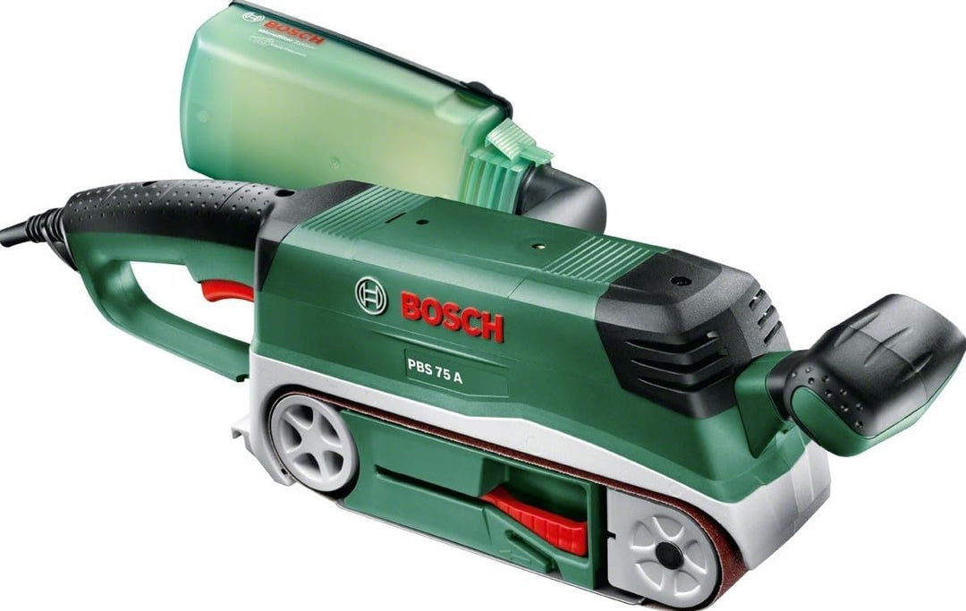 Bosch Bandschleifer PBS 75 A, 1 Schleifband K 80 (710 W, Schleiffläche 76 x 165 mm, Bandabmessung 75