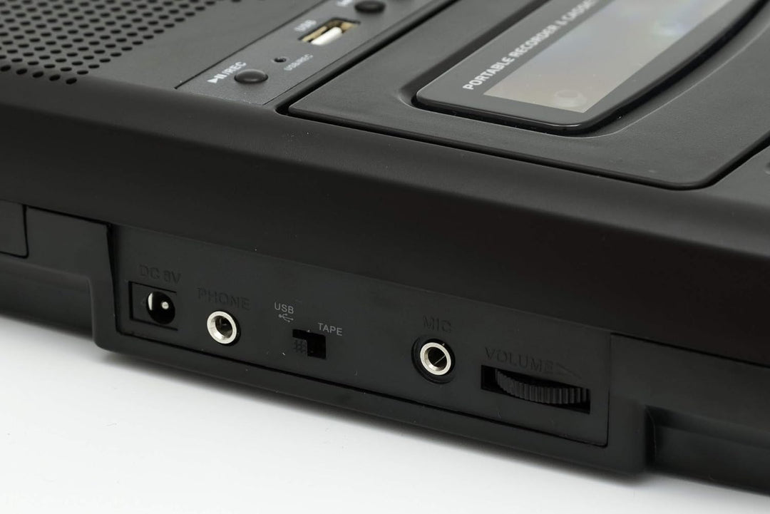 GPO CRS132B Kassettenrekorder mit externem Mikrofon und